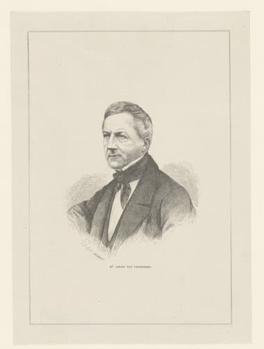 Portret van Guillaume Groen van Prinsterer by Richard Brend'amour