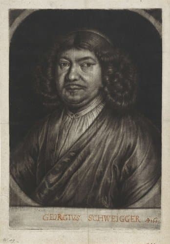 Portret van de beeldhouwer Georg Schweigger by Jan van Somer