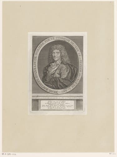 Portret van Jean Baptiste Poquelin Molière by Étienne Desrochers