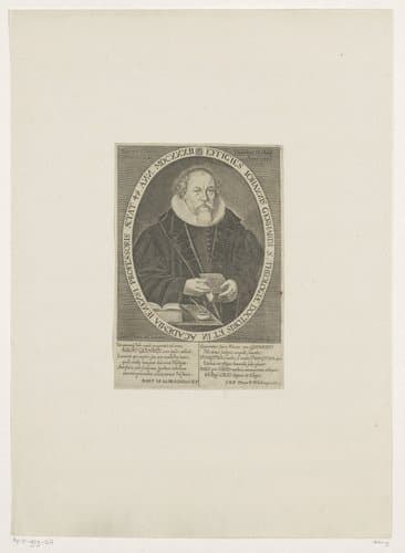 Portret van Johann Gerhard by Johann Dürr