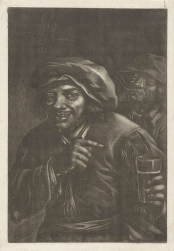 Een drinker en een roker by Jan van Somer