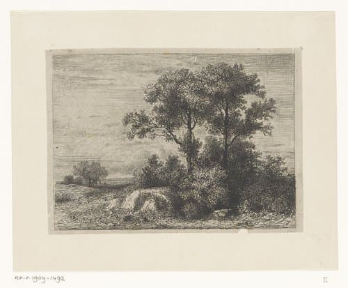 Twee bomen in het struikgewas by Jean Alexis Achard