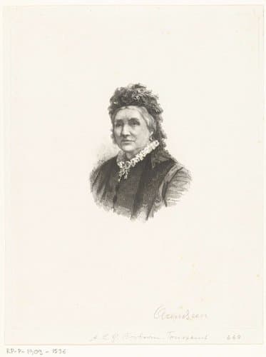 Portret van Anna Louisa Gertrude Bosboom-Toussaint by Petrus Johannes Arendzen
