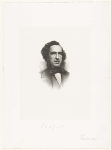 Portret van Petrus Augustus de Genestet by Petrus Johannes Arendzen