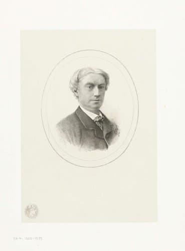Portret van Carel Vosmaer by Petrus Johannes Arendzen