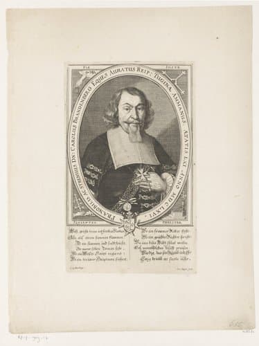 Portret van Carolus von Brandenburg by Conrad Meyer