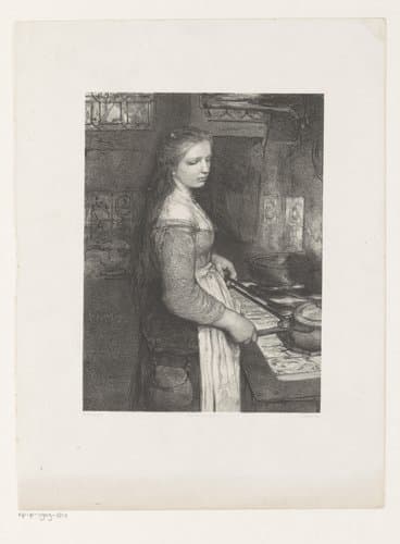 Keukenmeisje by Jan Mesker