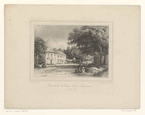 Gezicht op de Sauvenièrebron nabij Spa by Théodore Fourmois