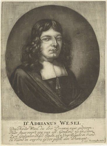 Portret van Adriaan Wesel by Evert van Sweinen