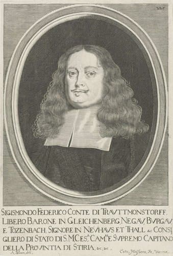 Portret van Sigmund Friedrich graaf van Trauttmansdorff by Cornelis Meyssens