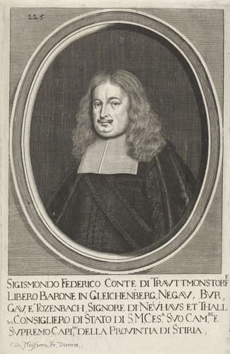 Portret van Sigmund Friedrich graaf van Trauttmansdorff by Cornelis Meyssens