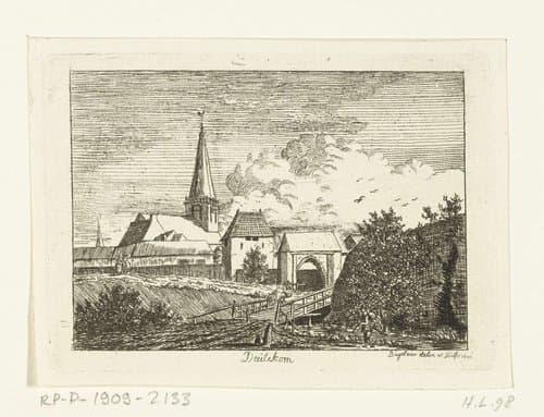 Gezicht op de Heezenpoort in Doetinchem