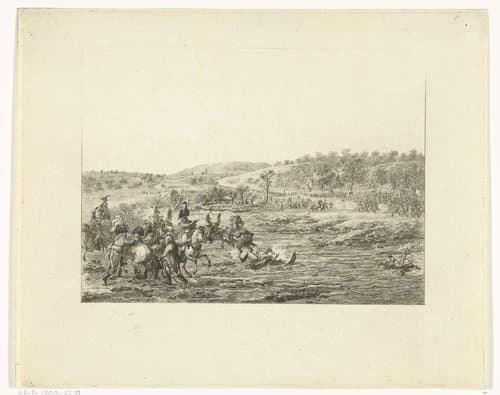 Vlucht van de Franse generaal Charles-Francois Dumouriez by Joannes Bemme