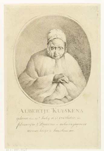 Portret van Albertje Kuyskens by Hermanus van Brussel