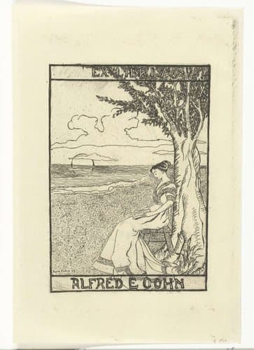 Ex libris van Alfred E. Cohn by Johannes Arnoldus Boland