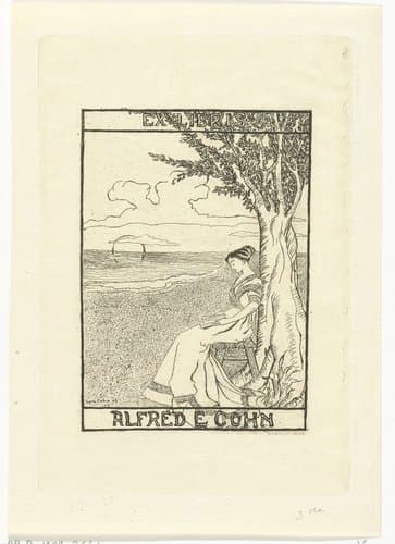 Ex libris van Alfred E. Cohn by Johannes Arnoldus Boland