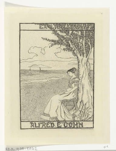 Ex libris van Alfred E. Cohn by Johannes Arnoldus Boland