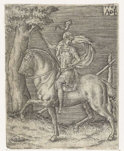 Romeinse ruiter te paard by Abraham de Bruyn