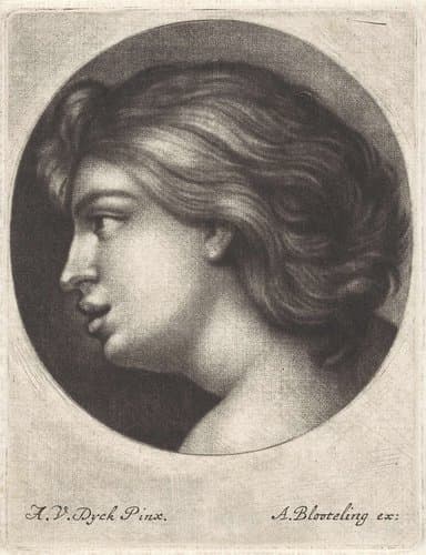 Buste van een meisje by Abraham Bloteling