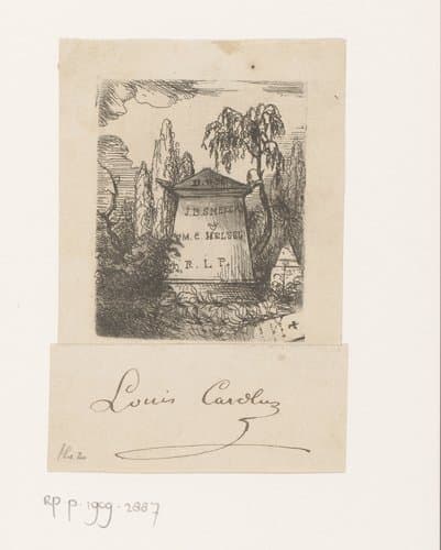 Grafmonument van J.B. Smekens en M.C. Helsel by Louis Antoine Carolus