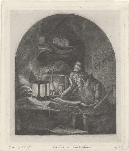Geleerde in zijn studie by Jacobus Ludovicus Cornet