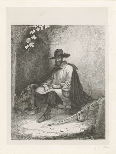 Rustende reiziger by Jacobus Ludovicus Cornet