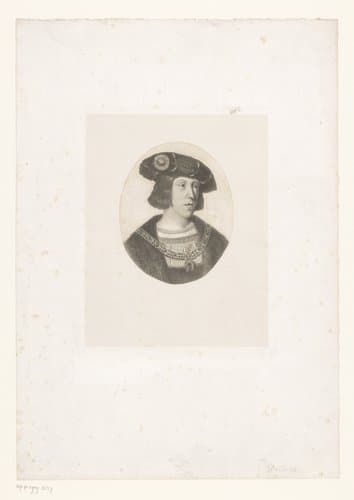 Portret van Filips de Schone by Joseph Delboëte