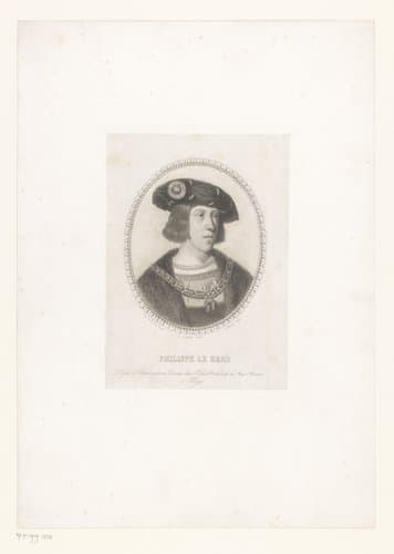 Portret van Filips de Schone by Joseph Delboëte