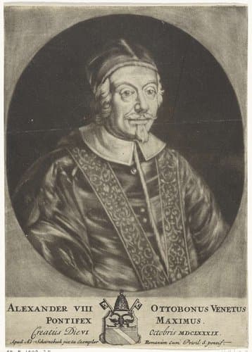 Portret van paus Alexander VIII by anonymous