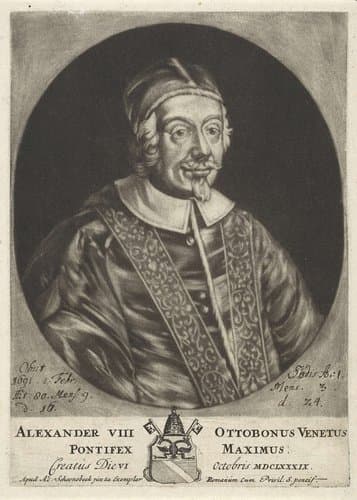 Portret van paus Alexander VIII by anonymous