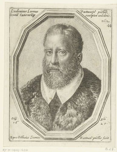 Ludovicus Leonus Pattavinus pictor Inconu Cuncorusque sculptor celebris 1612