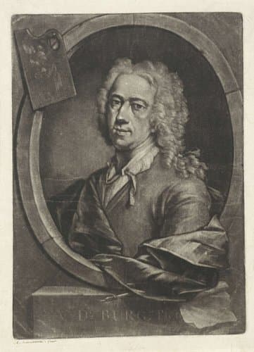 Zelfportret van Adriaan van der Burg by Aert Schouman
