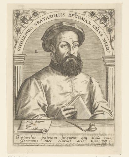 Guiielmus Gratarolus Bergomas Gallus medic' by Robert Boissard