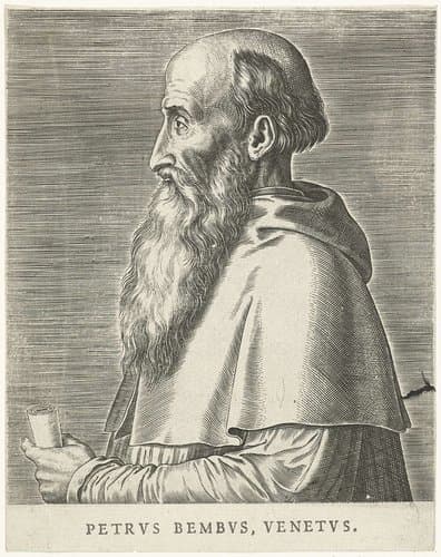 Portret van Pietro Bembo by Philips Galle