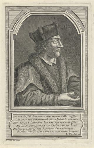 Portret van Lorenzo Valla by Adolf van der Laan