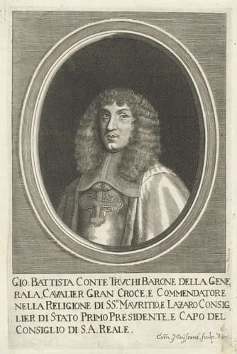 Portret van Giovanni Battista Truchi by Cornelis Meyssens