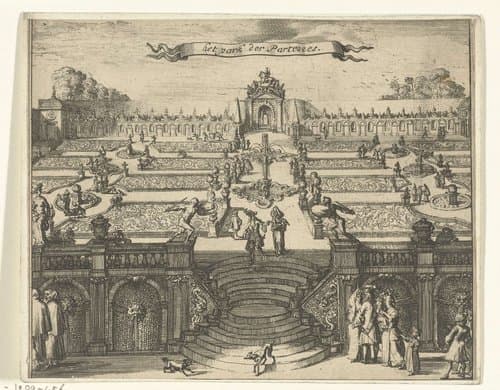 Gezicht op het park van Enghien (Edingen) by Romeyn de Hooghe