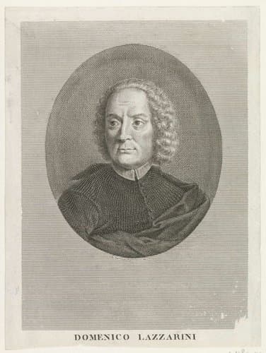 Portret van Domenico Lazzarini by Francesco Bartolozzi