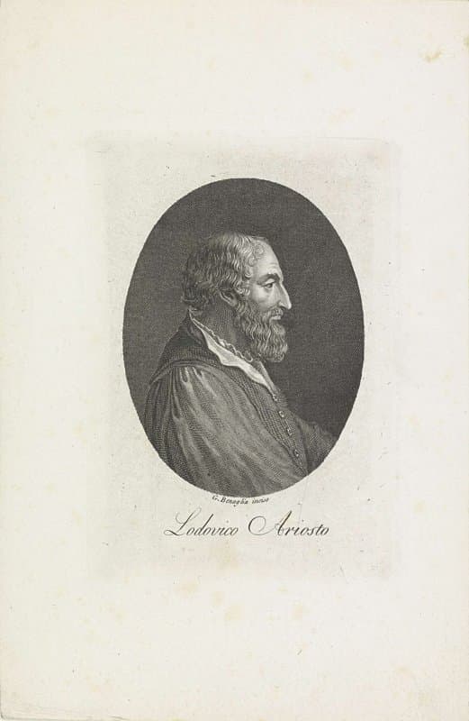 Portret van dichter Ludovico Ariosto
