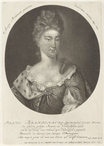 Portret van Sophia Charlotte, koningin van Pruisen by Pieter Schenk (I)