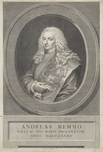 Portret van politicus Andrea Memmo by Girolamo Carattoni