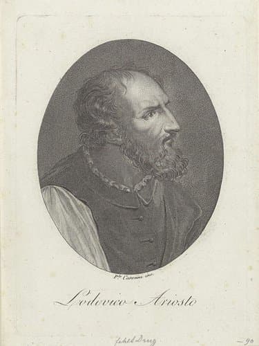 Portret van dichter en toneelschrijver Ludovico Ariosto