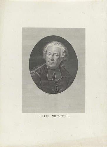 Portret van librettist Pietro Metastasio