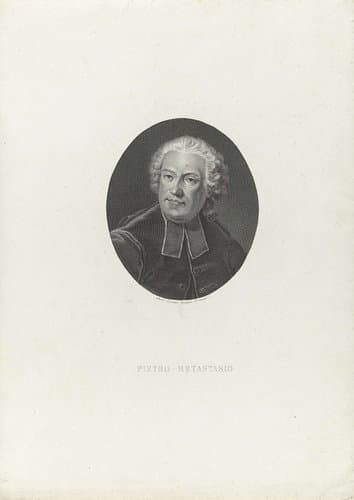 Portret van librettist Pietro Metastasio by Paolo Caronni