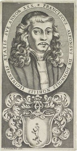 Portret van de schrijver Francesco Alfonso Donnoli by I. Dolcetta