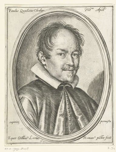 Portret van Paolo Quagliati by Ottavio Mario Leoni