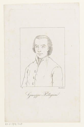 Portret van Giuseppe Pellegrini by Benedetto Musitelli
