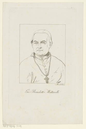 Portret van monnik Giovanni Benedetto Mittarelli