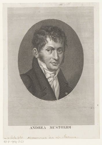 Portret van historicus en filoloog Andrea Mustoxidi