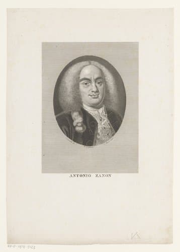 Portret van econoom Antonio Zanon by G. Mussi
